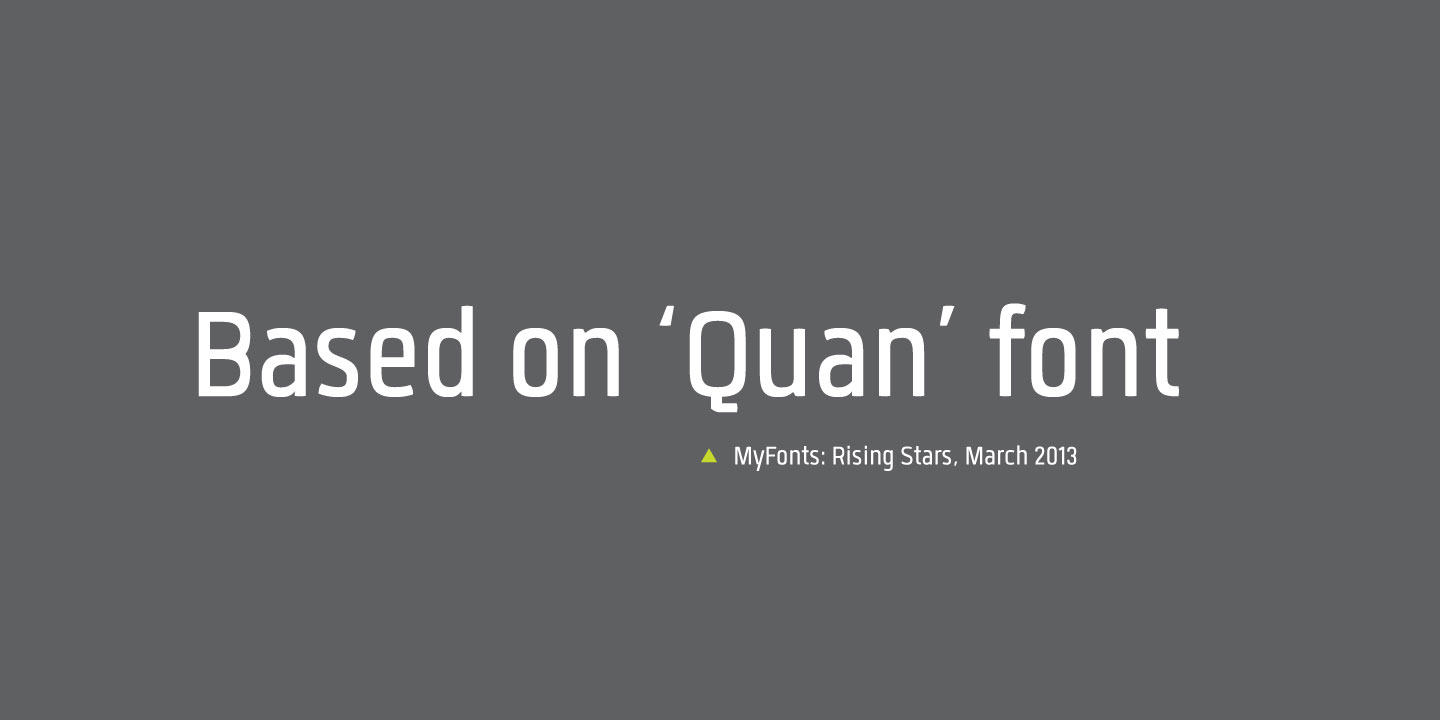Пример шрифта Quan Slim #6